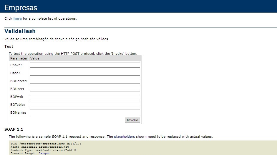 XML Web Services: Habilitar Testes na Web